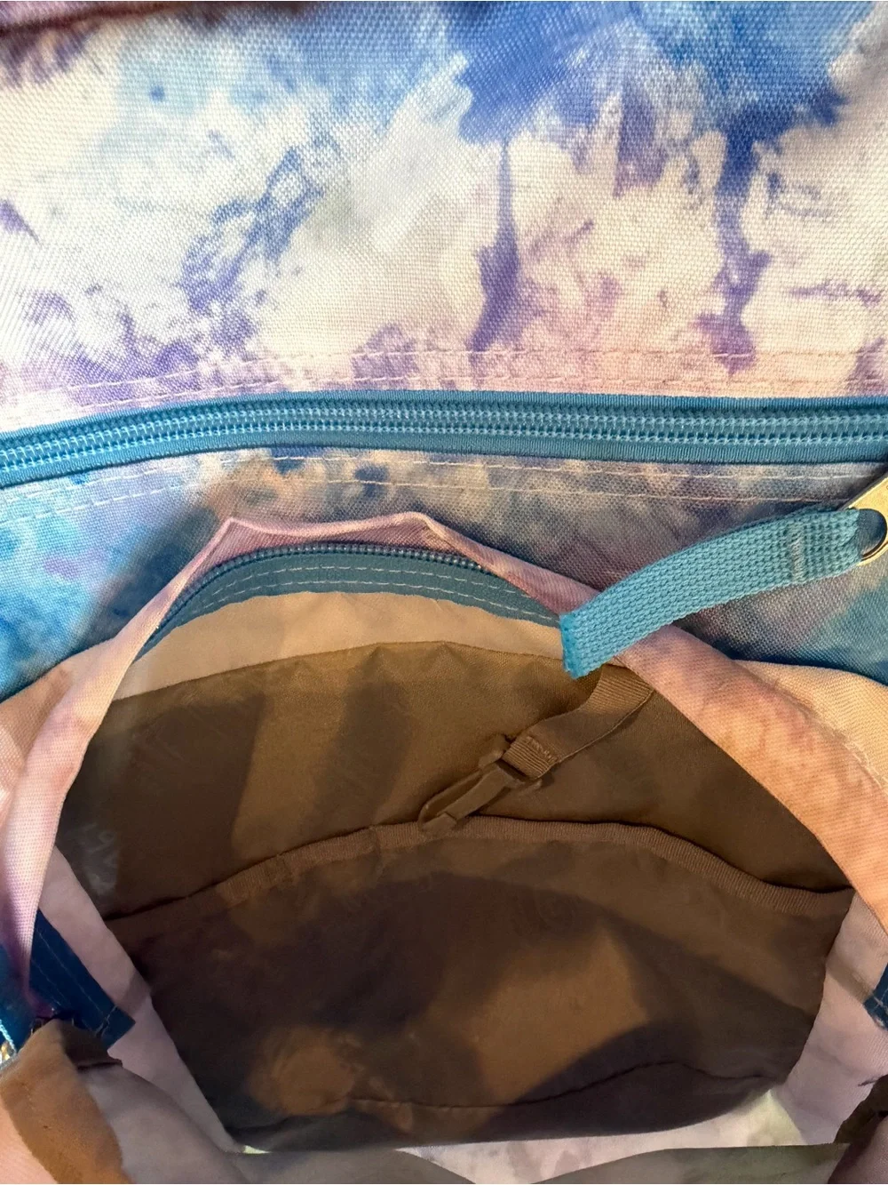 Jansport Tie-Dye Multi Color Kids Backpack - Blue/Purple/Pink